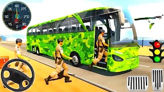 Army Bus Driving Games 3D - Off-road Army Bus Game 2024 - Android GamePlay screenshot 2