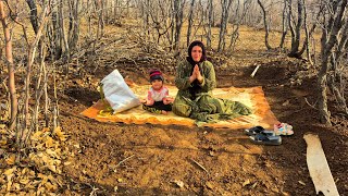 A homeless nomadic mother begins building a shelter for her daughters.