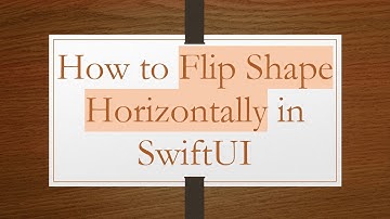 How to Flip Shape Horizontally in SwiftUI