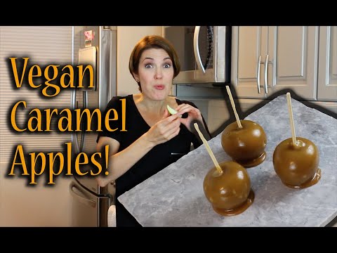 Try this VEGAN CARAMEL APPLES Recipe! OMG sooooo good!