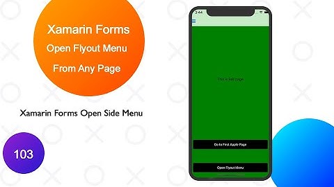 Xamarin Forms Shell Open Side menu on Button Click