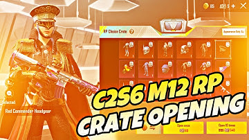 C2S6 M12 RP CRATE OPENING 😱 | UNLUCKIEST CRATE OPENING 😭 |  M12 RP CRATE OPENING | PUBG MOBILE
