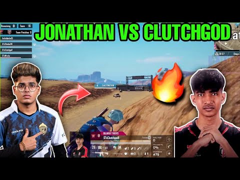 Jonathan Vs ClutchGod 😯 || 1 VS 1 || #godlike #jonathan - YouTube