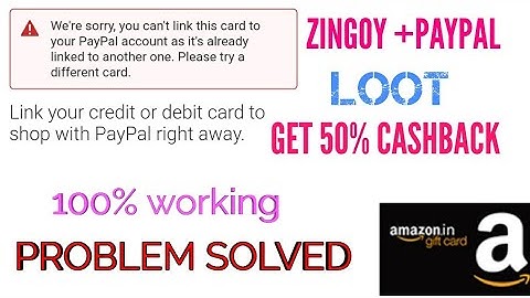 Zingoy+PayPal loot Again| Card problem solved Get Unlimited cards