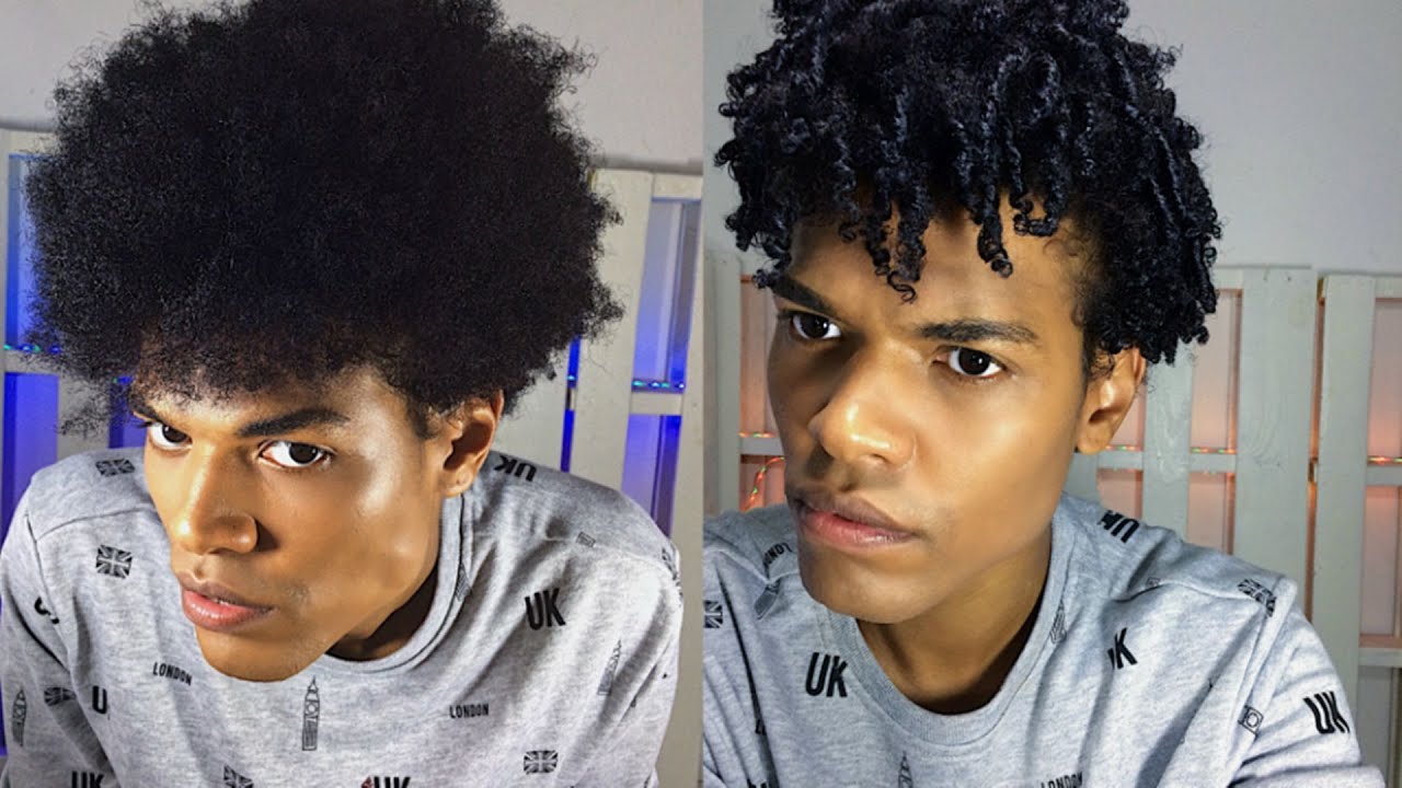 deixar cabelo cacheado masculino