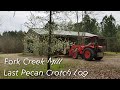 Fork Creek Mill   Last Pecan Crotch Log on a Timberking