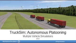 TruckSim Autonomous Platooning