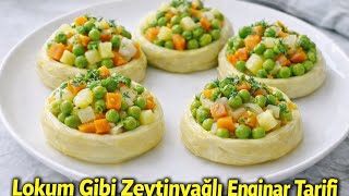 LOKUM GİBİ ZEYTİNYAĞLI ENGİNAR TARİFİ | Dağılmayan Tam Ölçülü Enginar 💚