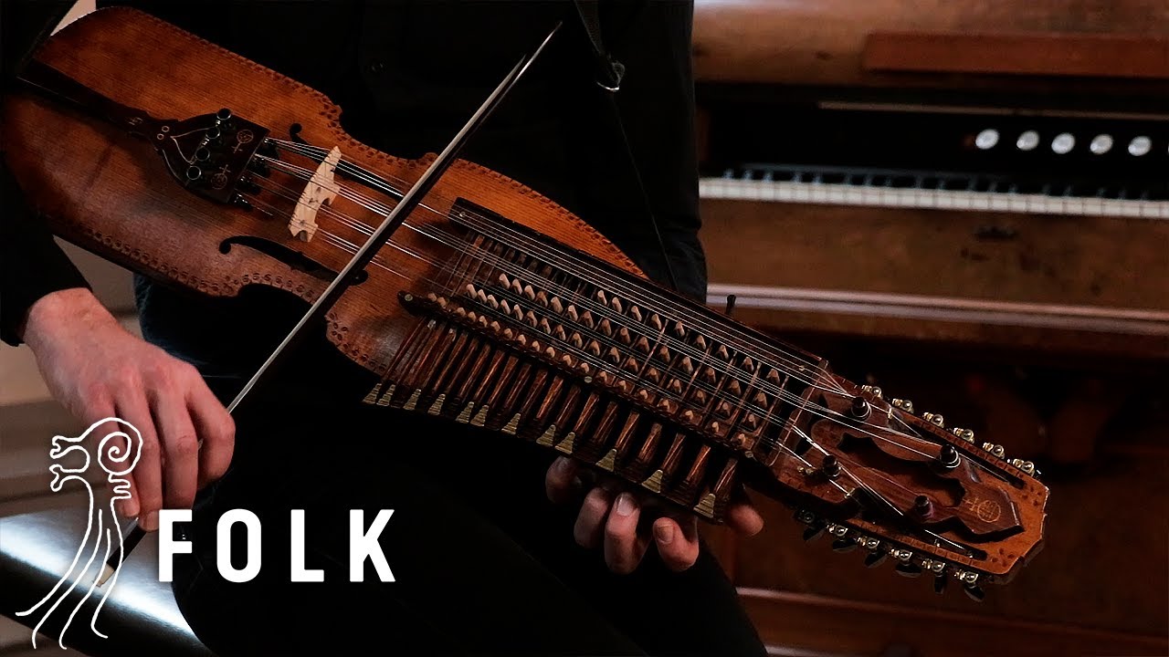 Bach on Nyckelharpa - Erik Rydvall plays Menuet I & II from Cello Suite No. 1