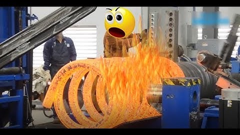 Manufacturing giant springs - You should see to see the process of creating it