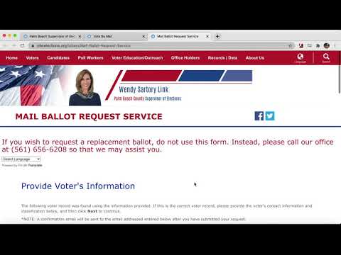 How to Request a Vote by Mail Ballot - YouTube