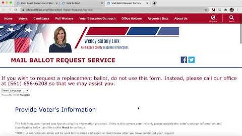 How to Request a Vote by Mail Ballot
