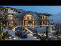 Mega Modern Mansion Tour Glass Sky Lounge Pool Spa Hypercar Vault