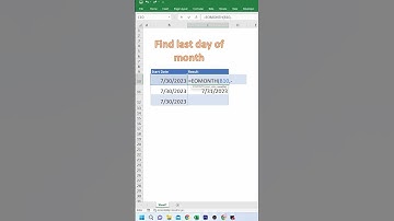 eomonth là hàm gì - Cách sử dụng EOMONTH |How do I get the last day of a month? #tipsexcel