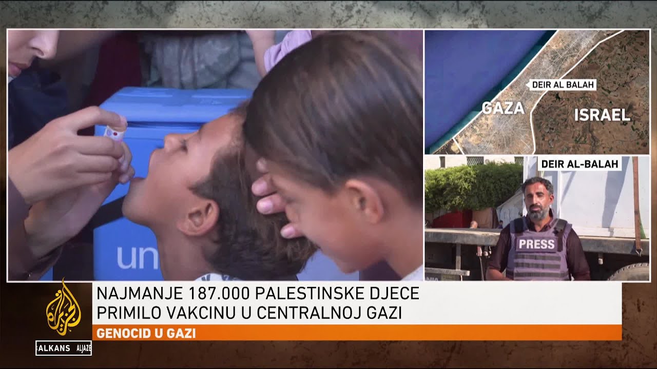 بدء حملة التطعيم ضد شلل الأطفال في جنوب خان يونس