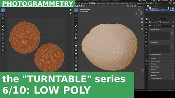 06: Creating the Low Poly Version in Blender | Turntable Photogrammetry Tutorials series