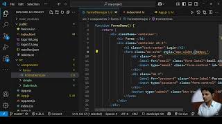 React Project two way binding and form day 5