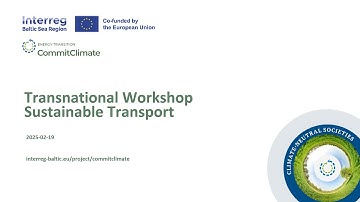 CommitClimate Transnational Workshop on transport
