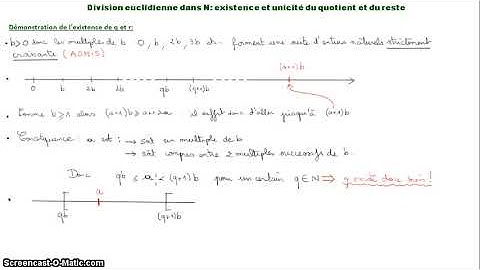 Maths Expertes Division Euclidienne Démonstration 1