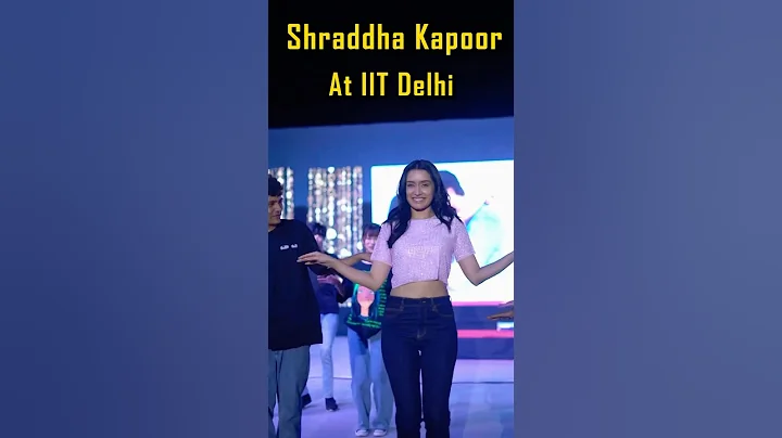 Shraddha Kapoor's Secret Talent Revealed at IIT Delhi  | IIT Motivation Status | IIT Status #shorts