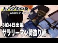 【カバンの中身】Evoonリュックで出張。たくさん入ってコンパクトな荷造り術