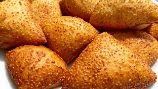 HiÇ BÖYLE PİŞİ  DENEDİNİZMİ ? SİMİT TADINDA BALON PİŞİ TARİFİ👌SUSAMLI YAĞ ÇEKMEYEN PİŞİ / PİŞİ