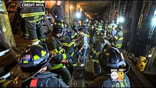 Crews To Work Overnight To Clean Up Following Subway Train Derailment In Queens