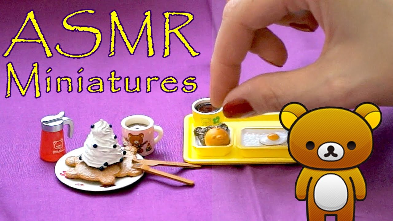 ASMR Toy Tingles 1 - Re-Ment Aloha Rilakkuma Collection unboxing Binaural ASMR Whisper