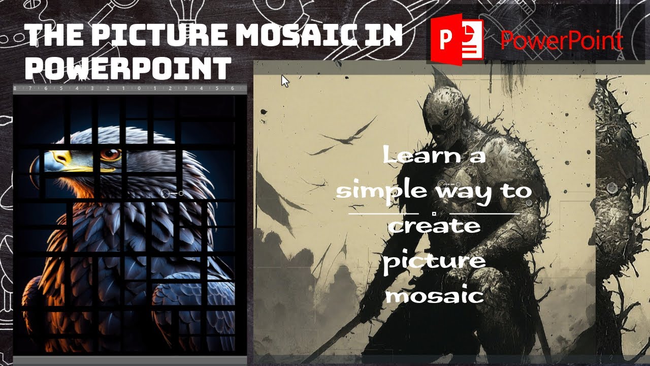 Osaec Powerpoint The picture mosaic in PowerPoint - YouTube