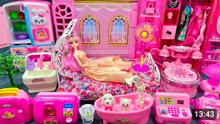 12 Minutes Satisfying with Unboxing Barbie House, Automatic Kitchen Appliance Playset ASMR|Review