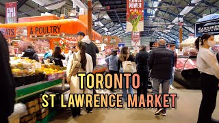 Toronto St Lawrence Market FOOD MARKET Shopping in Toronto Ontario Canada 4k