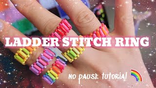 DIY Simple Beaded Ring🔥 | No Pause Tutorial |  Beginners Friendly #beadedjewelry #tutorial #diy