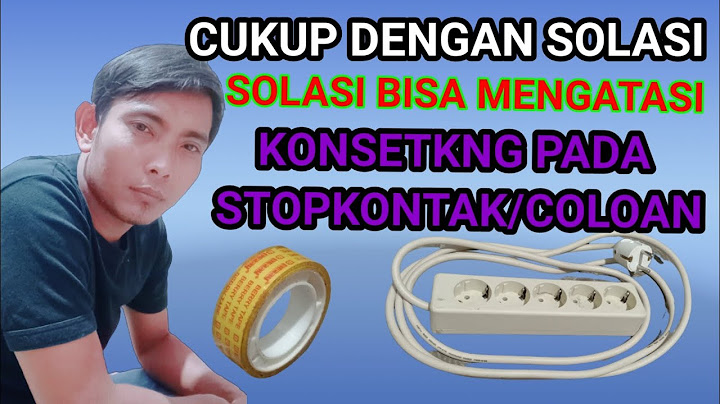 Cara Mengatasi stop kontak terkena air