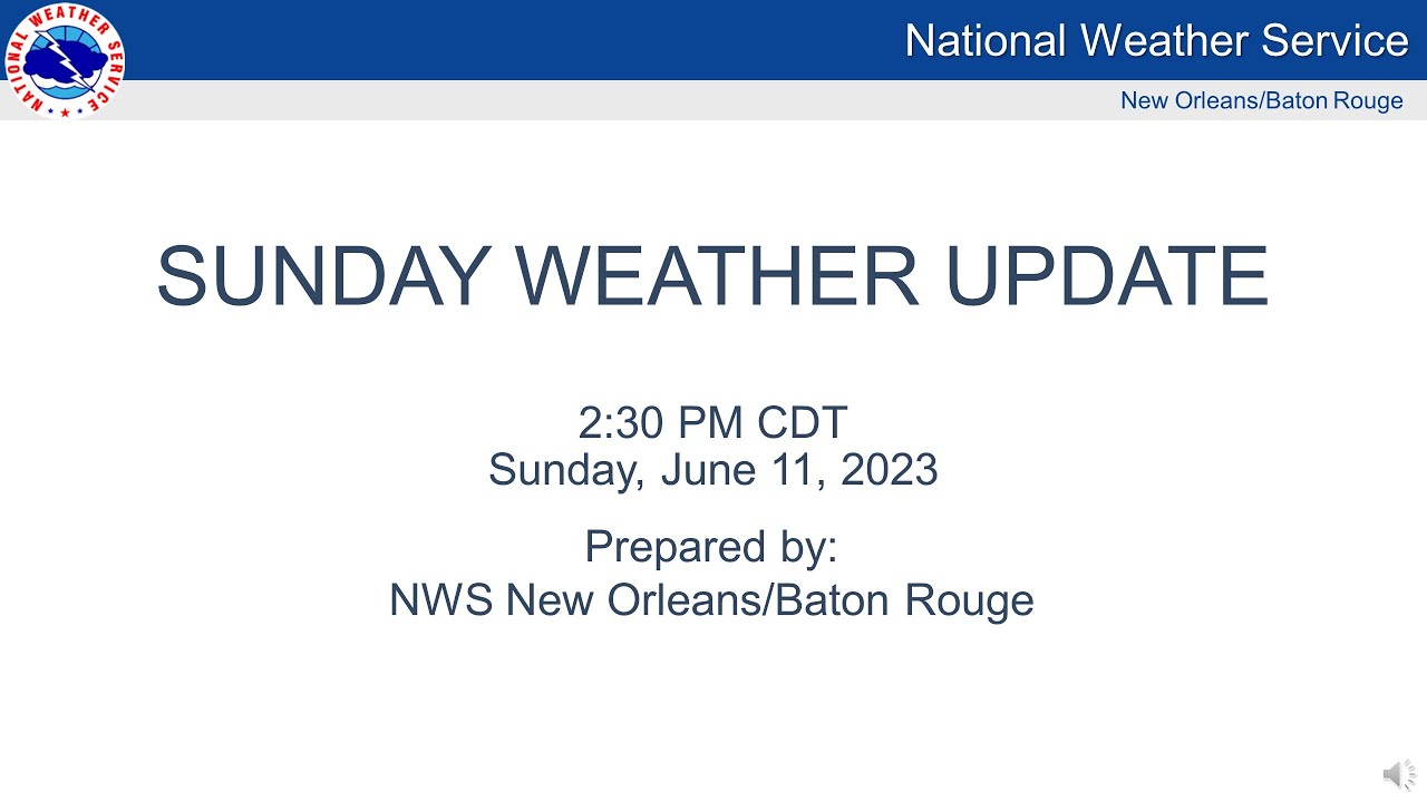 Sunday Weather Update - June 11th, 2023 - YouTube