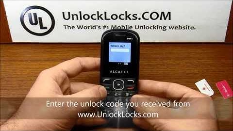 How To Unlock Alcatel One Touch 10.11 and 10.11D (OT-10.11, OT-1011A and OT-1011D) by unlock code.