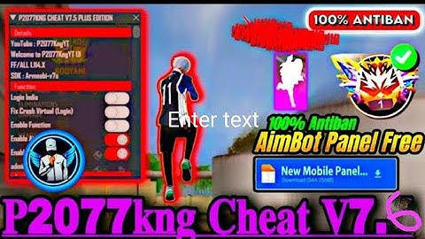P2007KNG CHEAT 7.6 free fire max panel  mod menu new version all device working #video #freefire 🆕✅