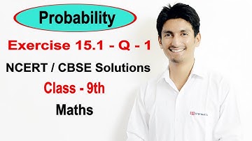 Exercise 15.1 - Question 1 - Probability - NCERT/CBSE Solutions for class 9th maths || Truemaths