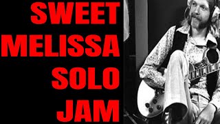 Melissa Ending Jam | Allman Brothers Style Southern Rock Guitar Backing Track (E Major) chords