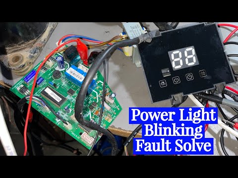 Split ac power light blinking continue Fault solve in Hindi/Urdu