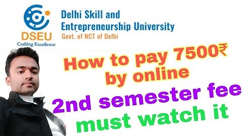 DSEU 2022/ How to pay 2nd semester fee. / By ERP account step by step process.