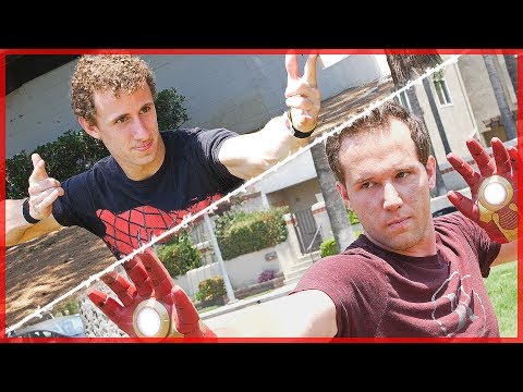 Web Shooters vs. Repulsor Gloves - Power Battle (Spider-Man vs. Iron Man) ft. Omar Zaki