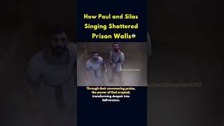 How Paul And Silas Singing Really Shattered Prison Walls 😱🤯 #Shorts #Youtube #Catholic #Bible #Fypシ