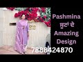       design    pashmina suit  printed  