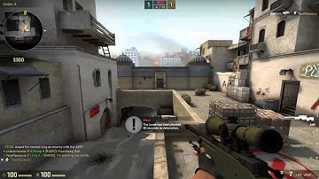 Crazy 360 noscope on Dust 2