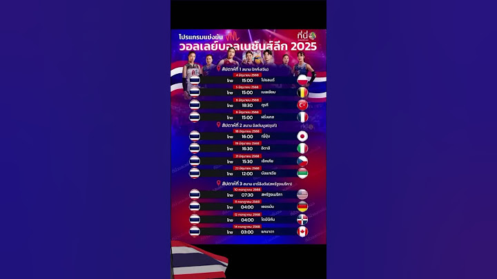 #โปรแกรมวอลเลย์บอลเนชั่นลีก 2025 #วอลเลย์บอลหญิง #volleyball #วอลเลย์บอลหญิง ไทย