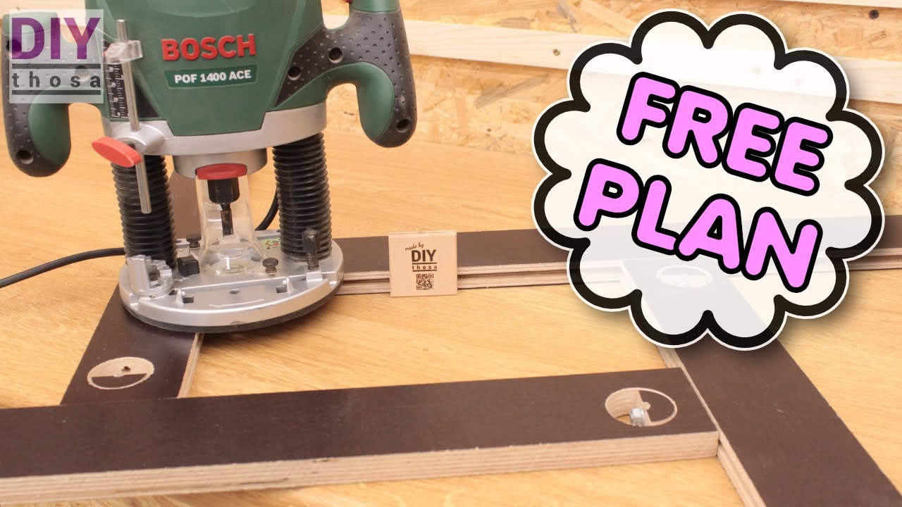 Make your own adjustable DIY Router Template ! A must have Jig ! 