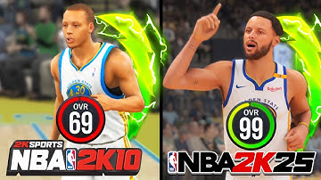 Making A Three With Steph Curry In Every NBA 2K Game In One Video