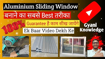 Best way to make aluminum sliding window 💯% guarantee, you will learn the work. New videos