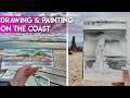 Drawing and painting on the coast ✶ #sketchtember update