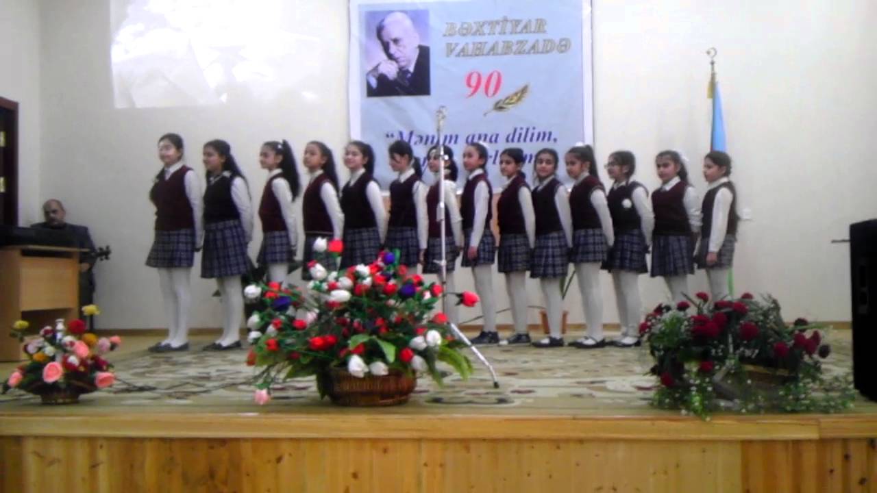 Bəxtiyar Vahabzadə - 90. 9 saylı tam orta məktəbdə bədii tədbir